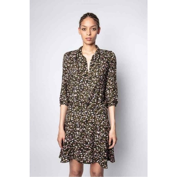 Zadig & Voltaire Paris Raspail Leo Floral Dress Size XS - Picture 1 of 11